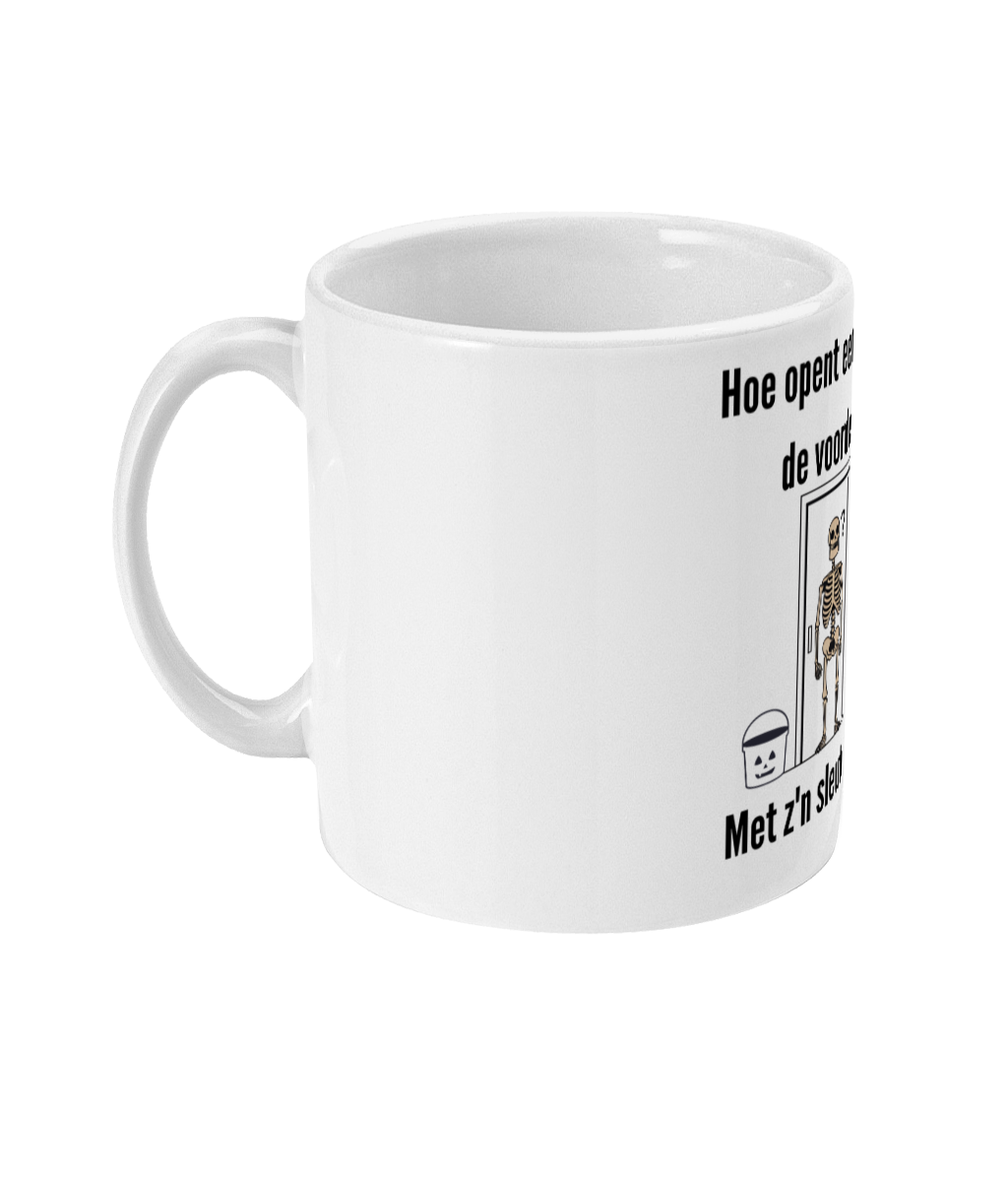 Hoe opent een skelet de voordeur?