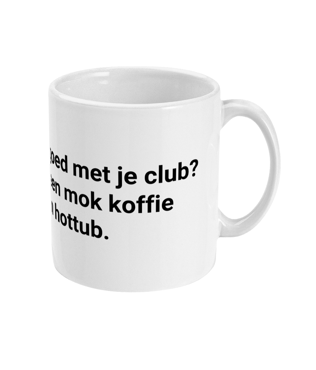Gaat het niet goed met je club? Neem dan een mok koffie in een hottub.