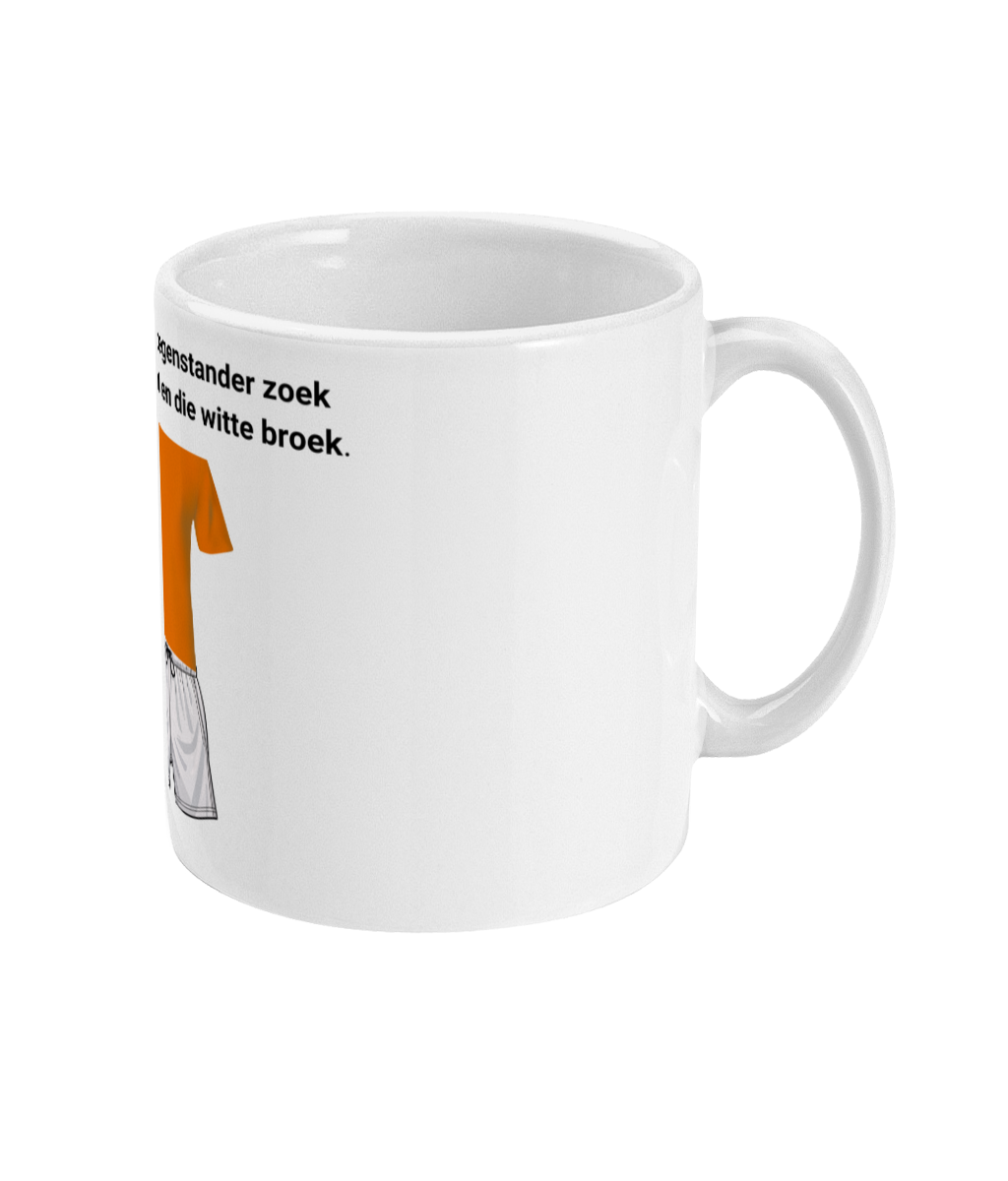 Ik speelde iedere tegenstander zoek in dat oranje shirt en die witte broek