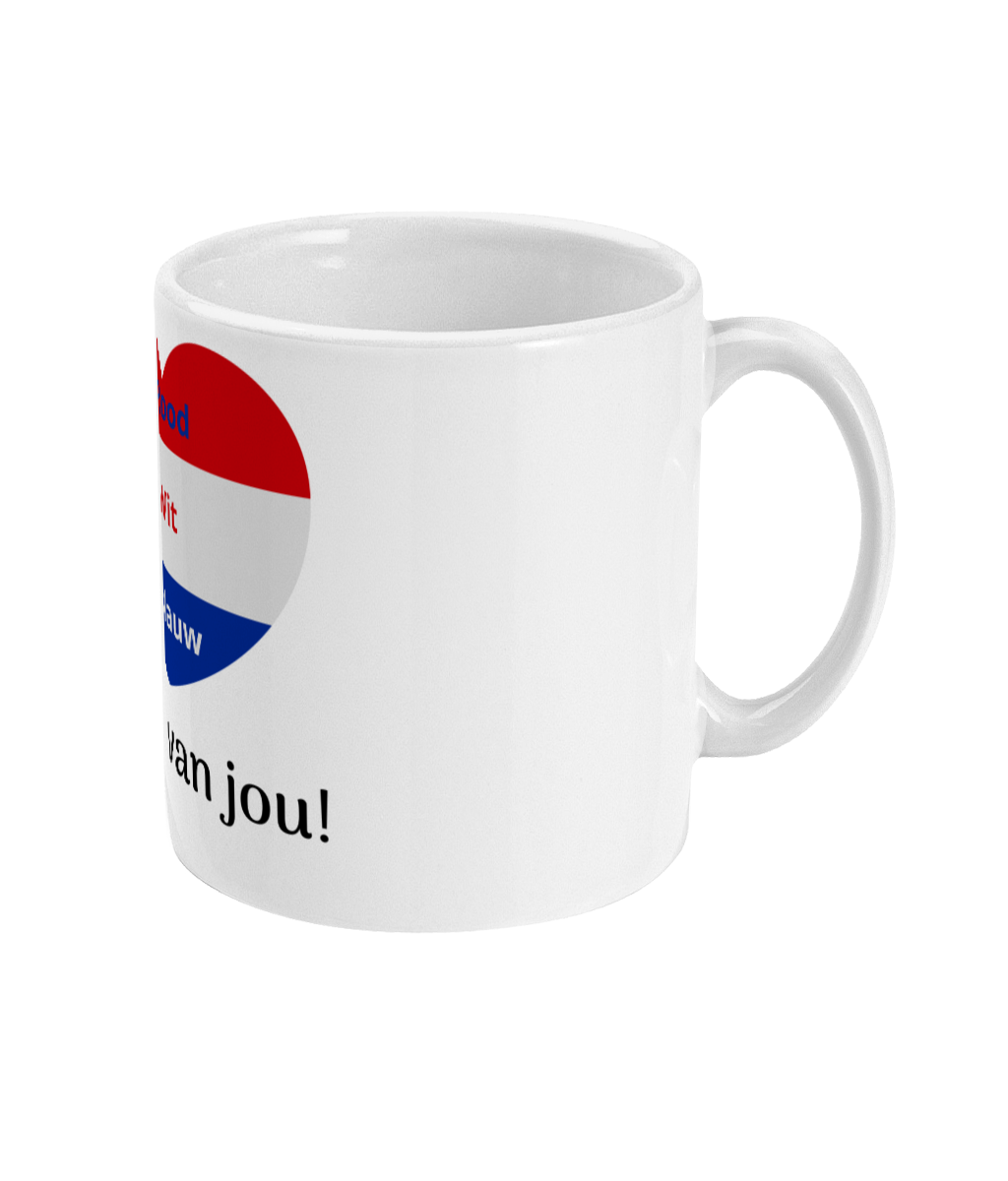 Rood Wit Blauw Ik hou van jou!