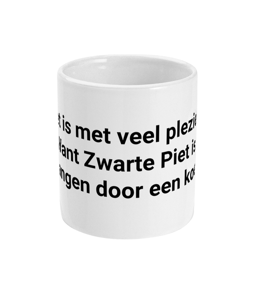 Het is met veel plezier. Want Zwarte Piet is vervangen door een koerier.