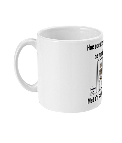 Hoe opent een skelet de voordeur?