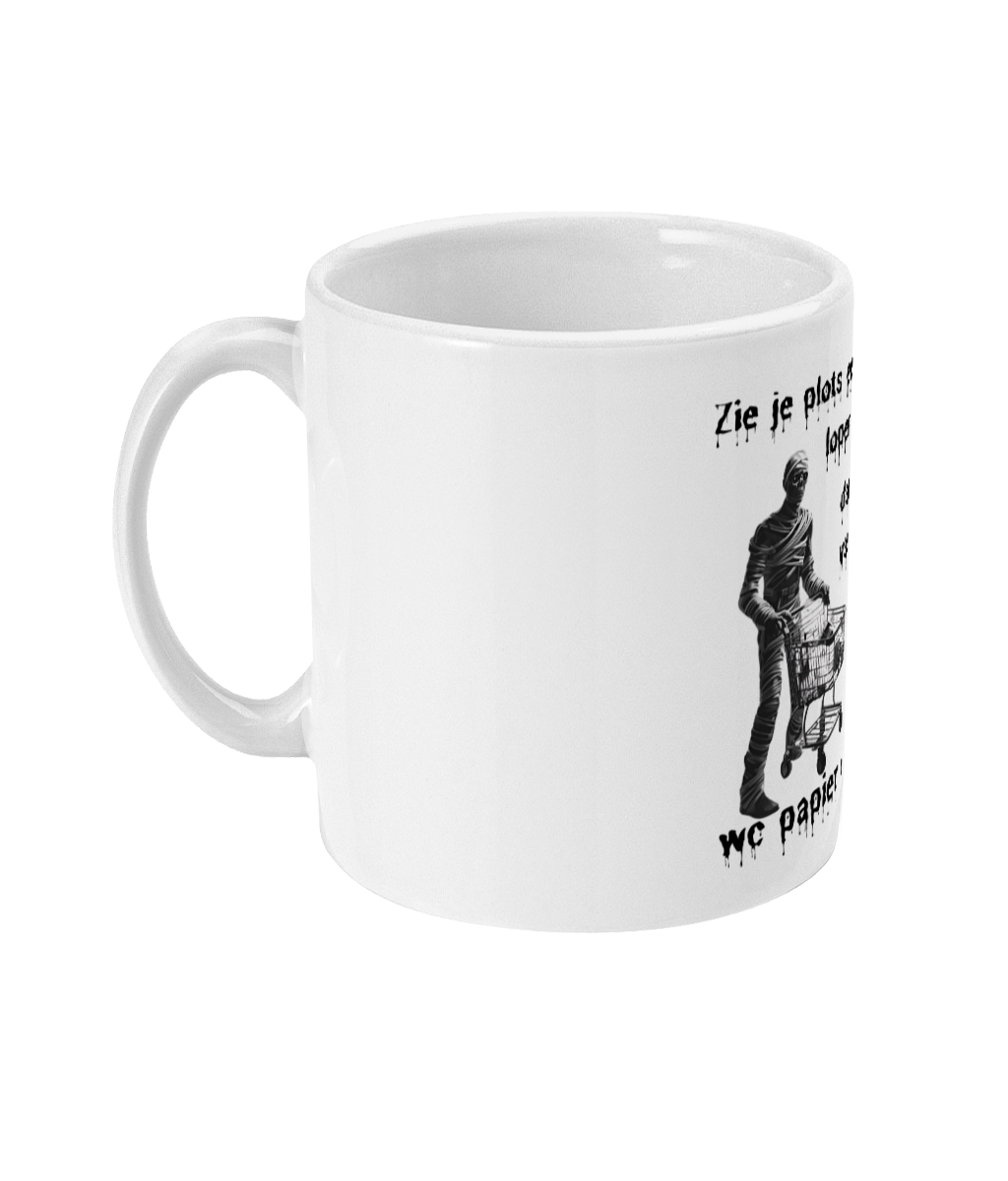 Zie je plots een mummie lopen?