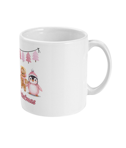 Merry Christmas in roze