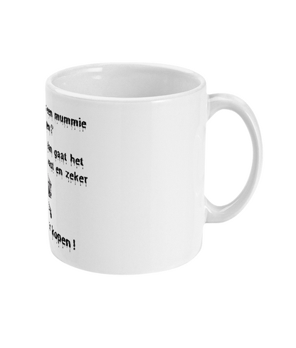 Zie je plots een mummie lopen?